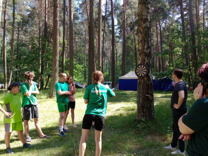 Быт туриста и гиря. На турслете в Берестовицком районе проходят спортивные и творческие состязания