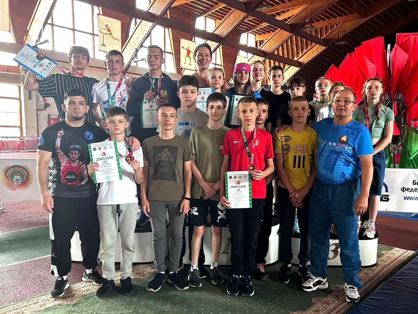 Учащиеся Берестовицкой СДЮШОР стали бронзовыми призерами республиканской спартакиады школьников по вольной борьбе