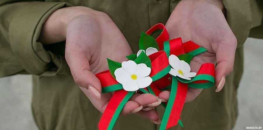 ФОТОФАКТ. Областная акция «Цветок Победы в каждом окне» проходит на Берестовитчине