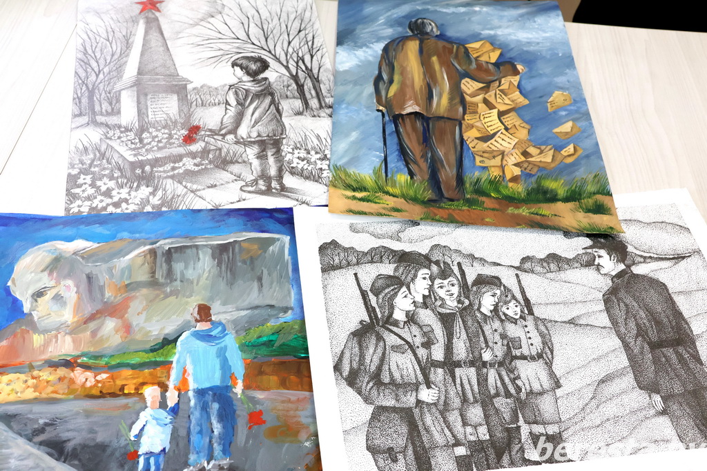 Юные художники Берестовитчины отдали дань уважения подвигу героев Великой Отечественной войны