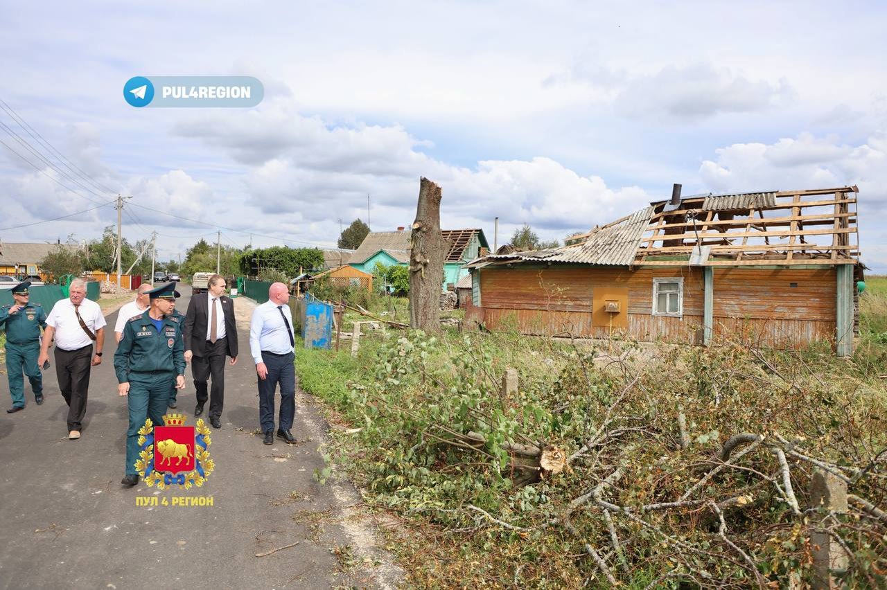 Удару стихии подверглись Хлюпичи Кореличского района