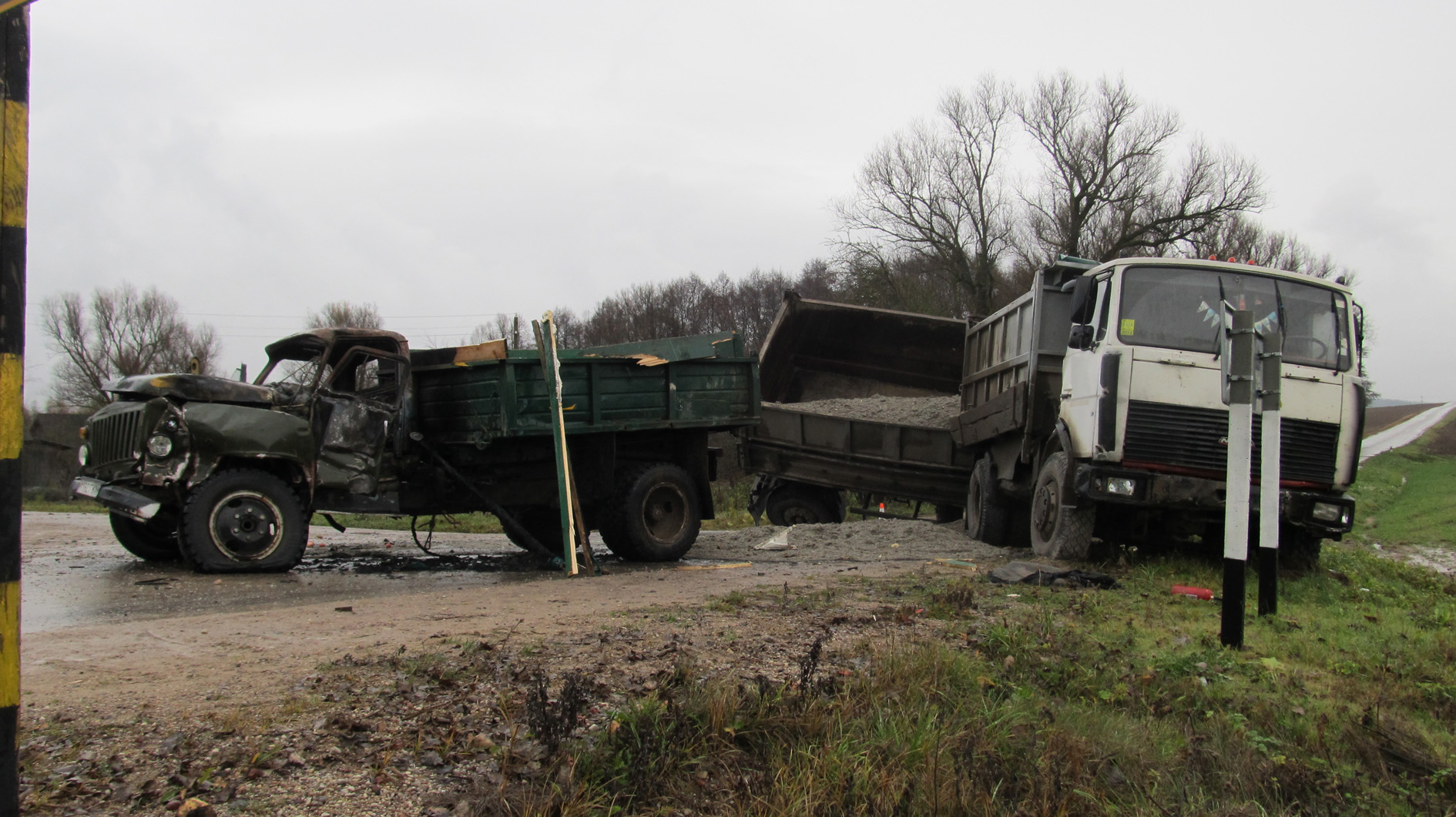 В Берестовицком районе столкнулись грузовики