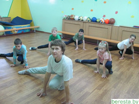 Стрейчинг и фитбол пропагандируют в Массолянском яслях-саду-начальной школе