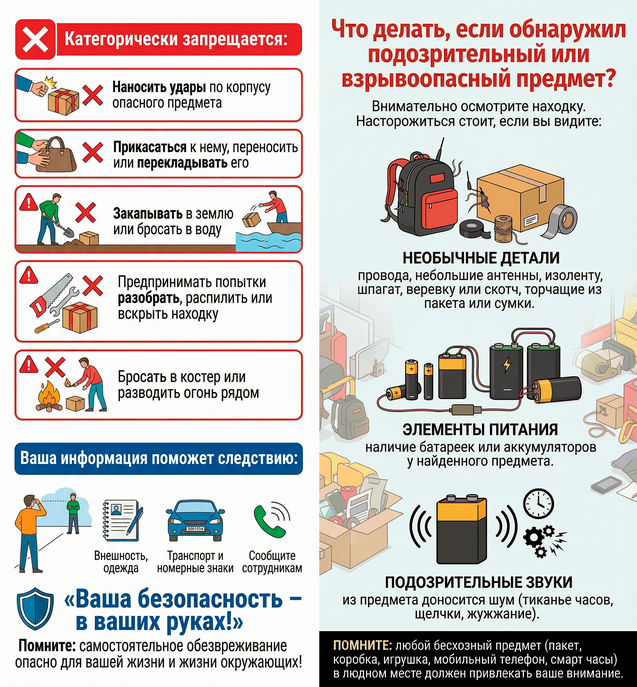Памятки по безопасному поведению "Ваша безопасность - в ваших руках"