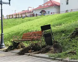 В Гродно ликвидируют последствия сильнейшего ливня