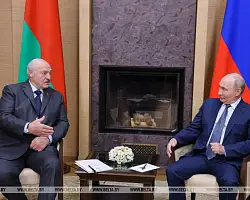 Александр Лукашенко на встрече с Владимиром Путиным позитивно оценил совместную работу правительств Беларуси и России
